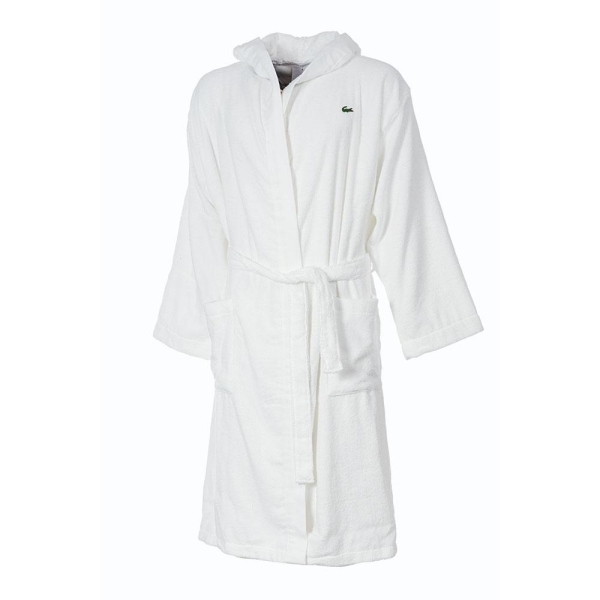 μπουρνούζι lacoste white 38 2826 600x600 - Bathrobes